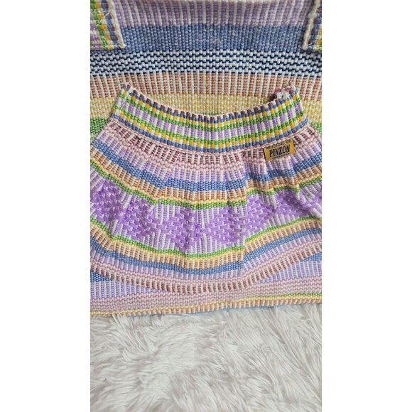 Pinzon Mexico Woven Multicolor Boho Hippie Shoulder Bag Purse 16x11x2 - Picture 2 of 7